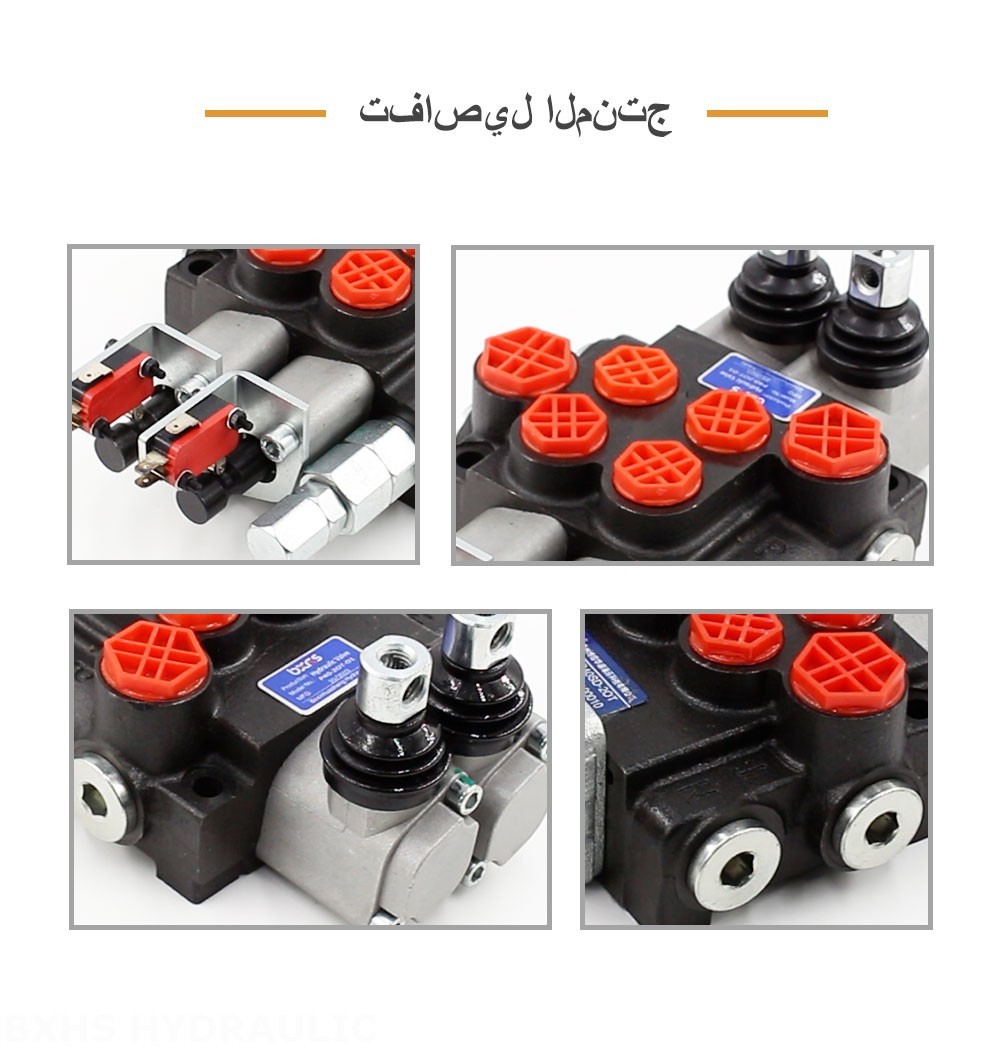 P40 Micro Switch يدوي صمام 2 صمام اتجاهي كتلة واحدة